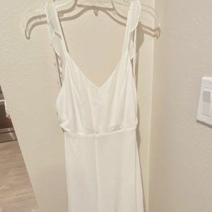 Lulus Meteoric Rise White Maxi Dress Small